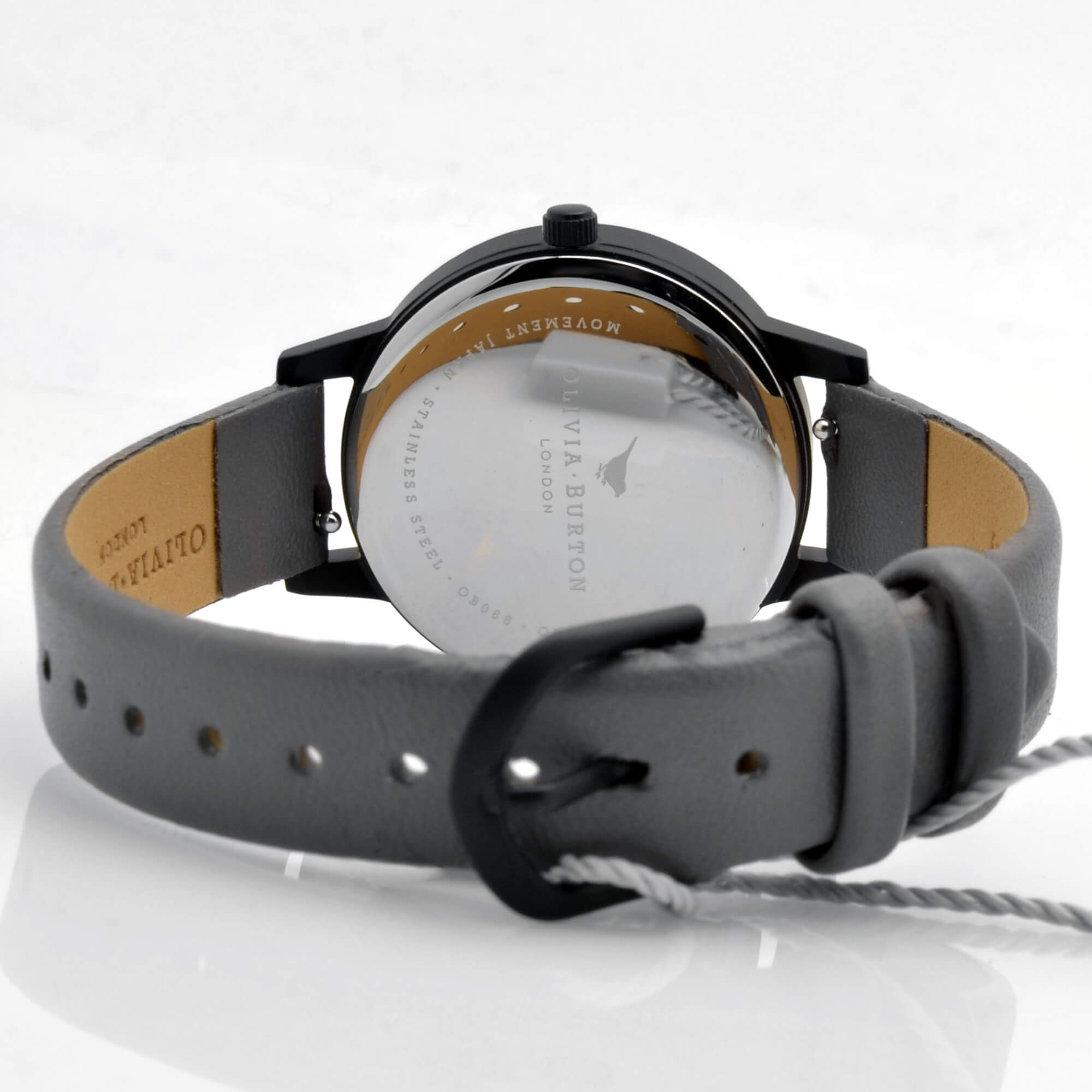 Olivia Burton Women's Watch - Celestial Purple Dial Grey Leather Strap | OB16AD50