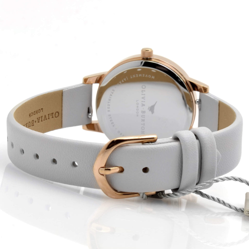 Olivia Burton Women's Watch - Bejewelled Bee White Dial Pink Strap | OB16EX141