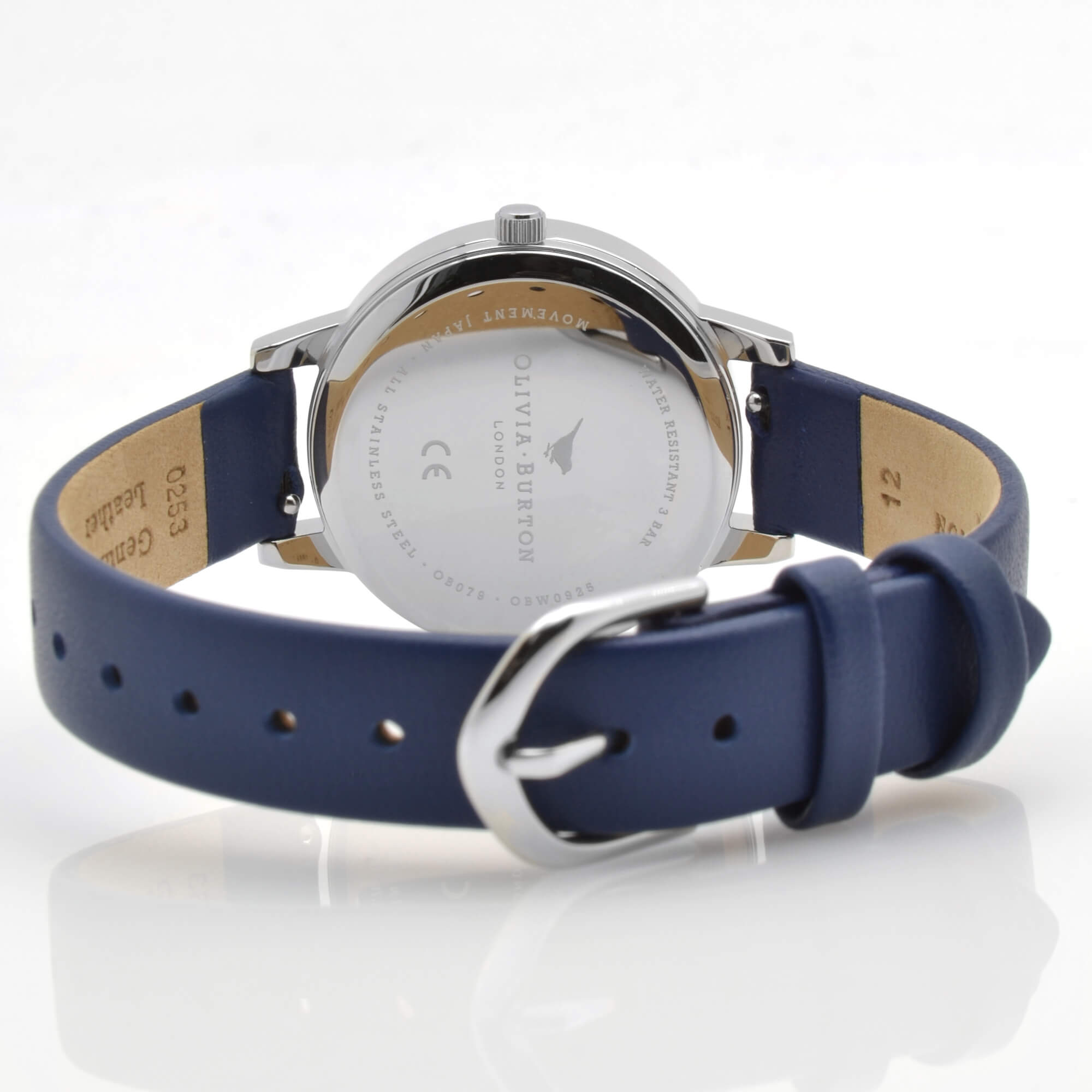 Olivia Burton Women's Watch - Celestial Quartz Black Dial Leather Strap | OB16GD82
