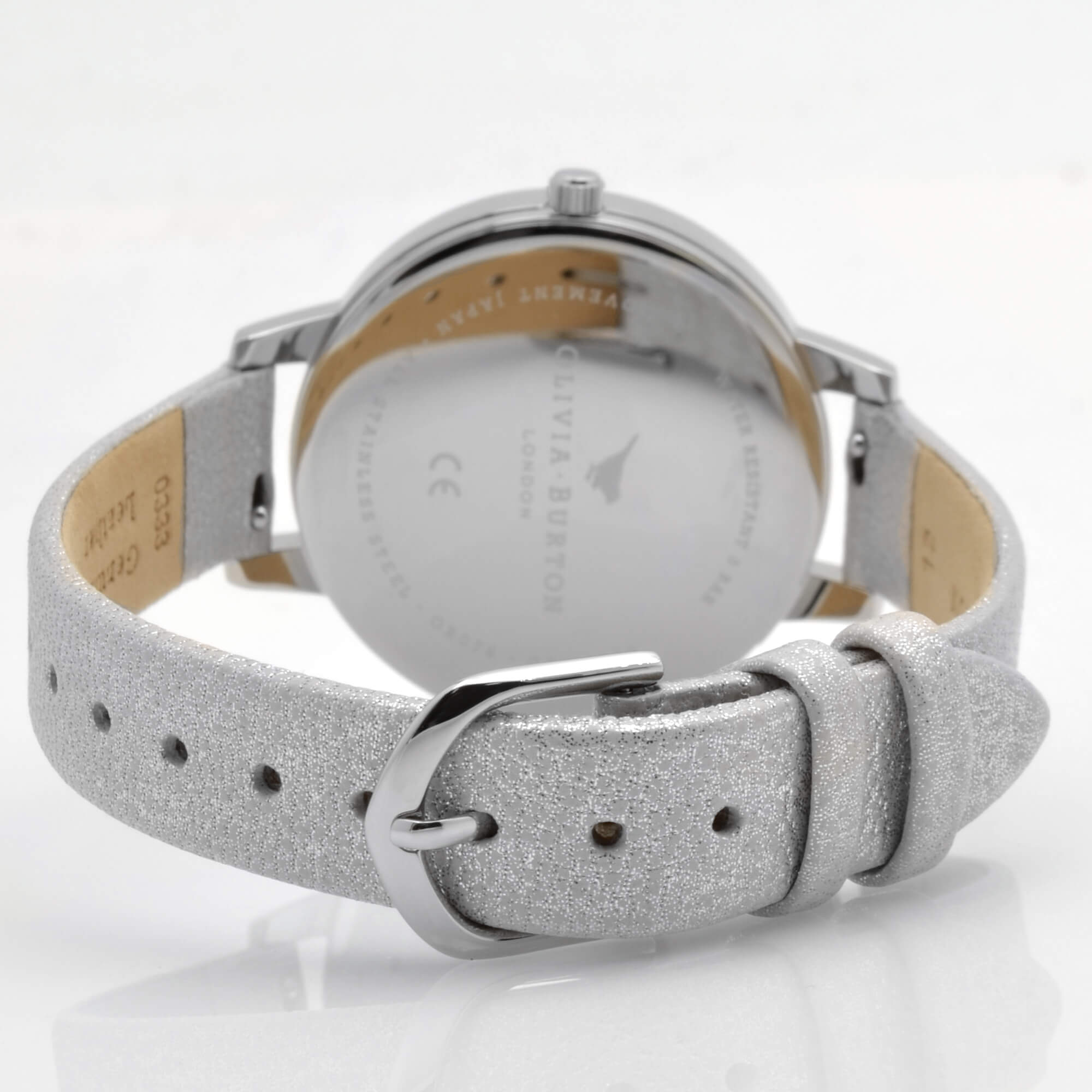 Olivia Burton Women's Watch - Celestial Silver Tone Dial Grey Strap | OB16GD84