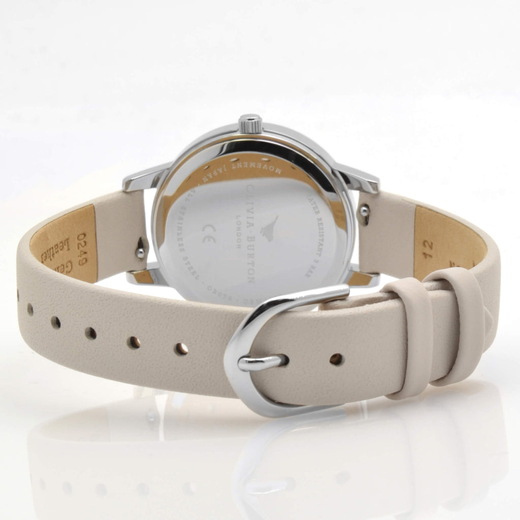 Olivia Burton Women's Watch - Classics MOP Dial Pink Leather Strap | OB16MD100
