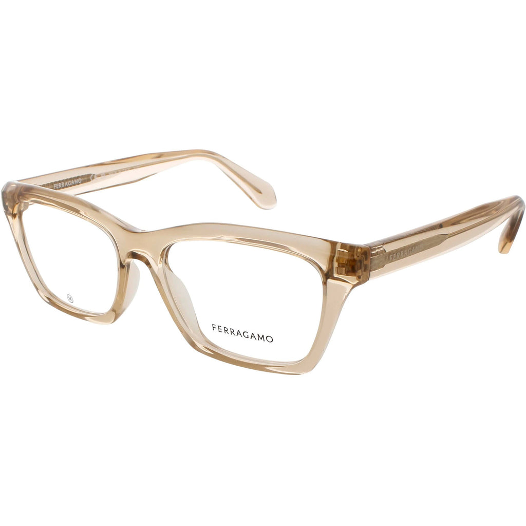 Salvatore Ferragamo Women's Eyeglasses - Transparent Beige Full Rim Frame | SF2986 259