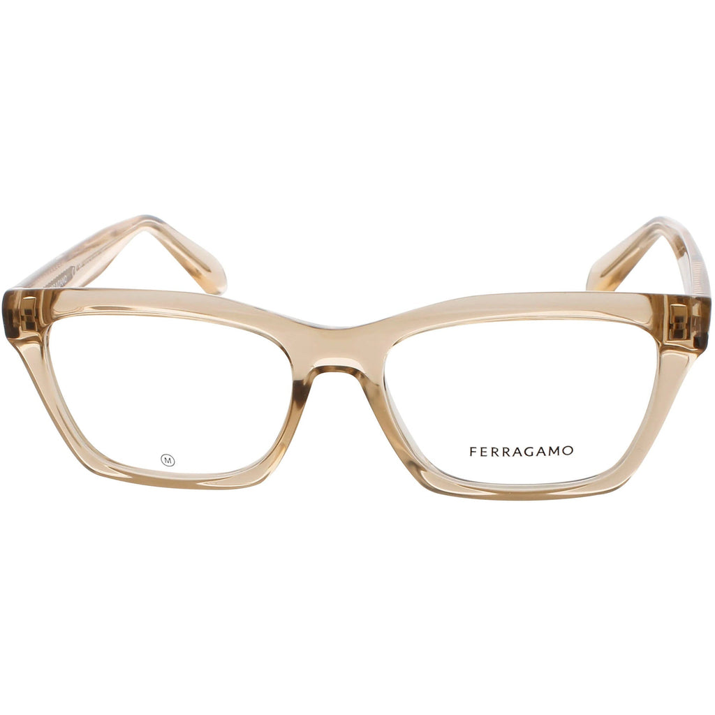 Salvatore Ferragamo Women's Eyeglasses - Transparent Beige Full Rim Frame | SF2986 259