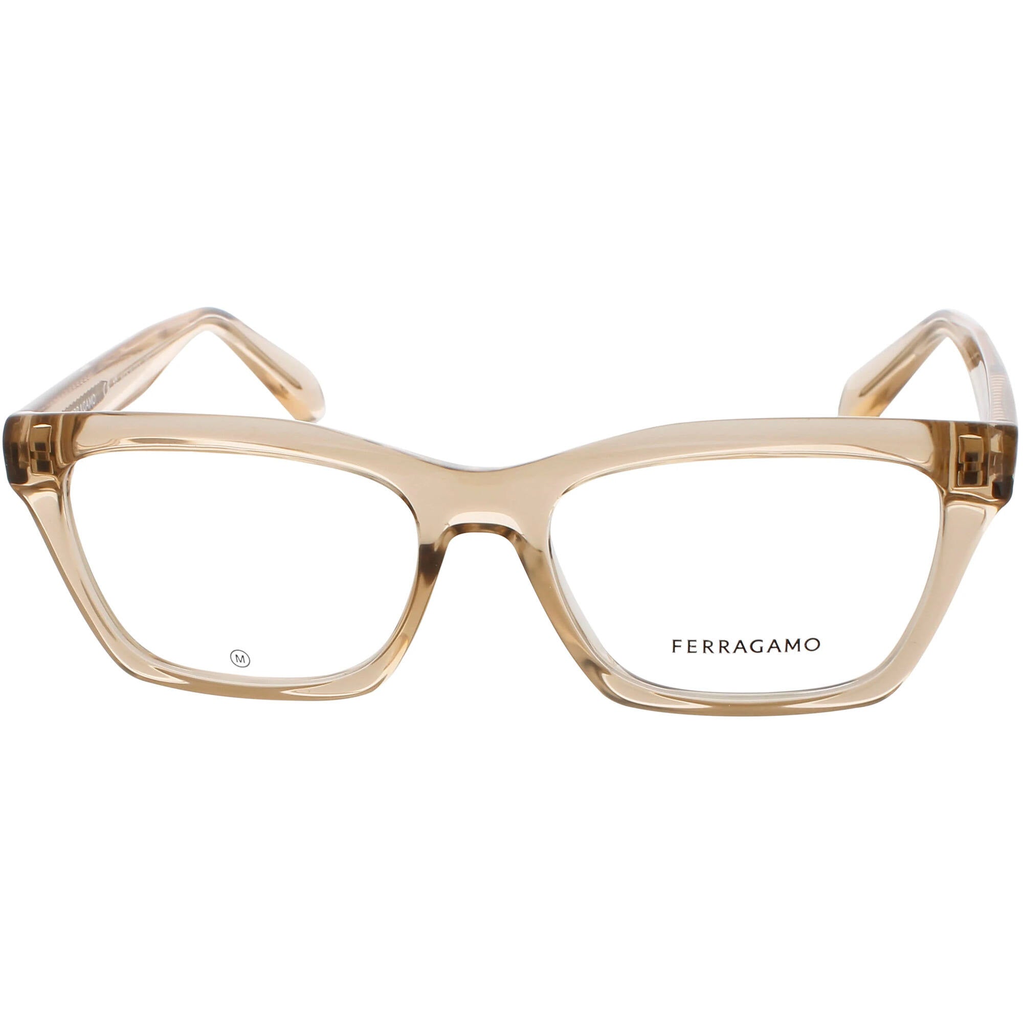 Salvatore Ferragamo Women's Eyeglasses - Transparent Beige Full Rim Frame | SF2986 259