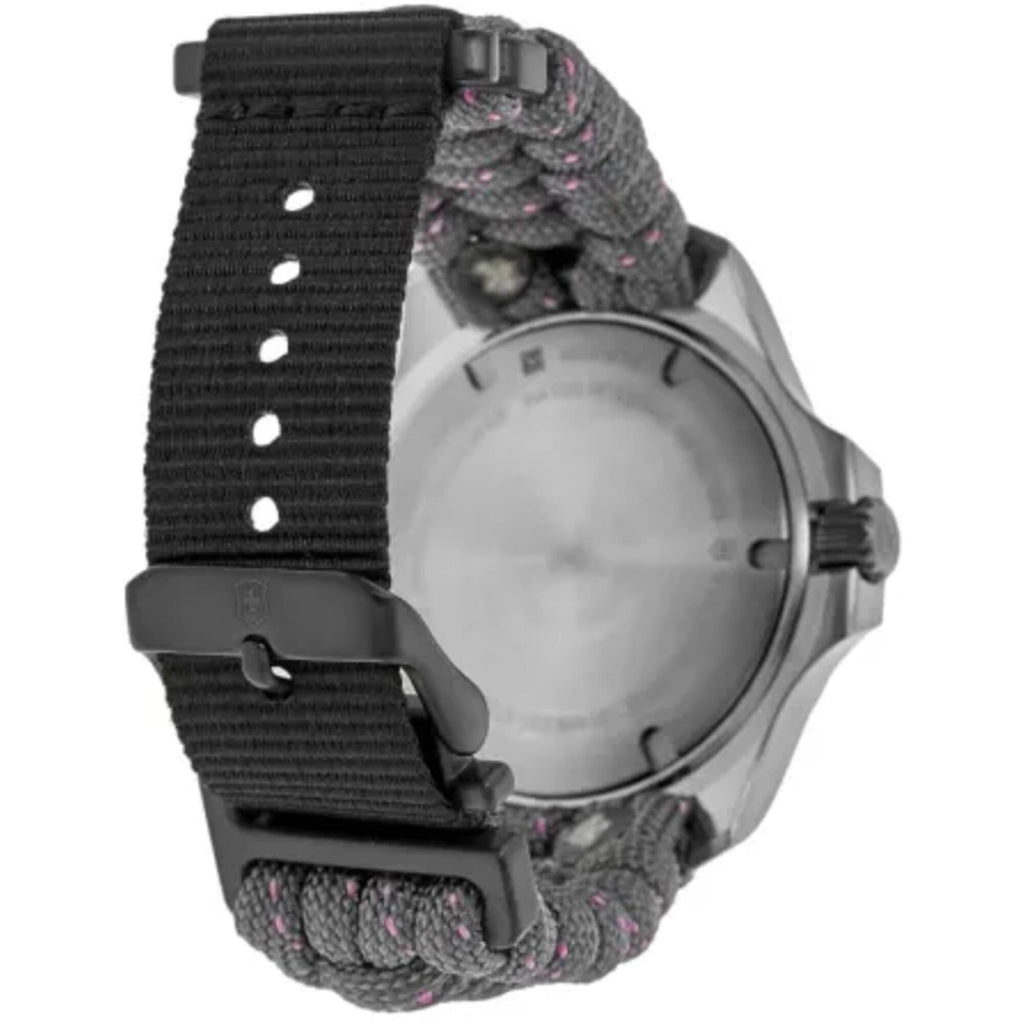 Victorinox Women Watch - I.N.O.X. V Quartz Silver Case Grey Dial Nylon Strap | 241920