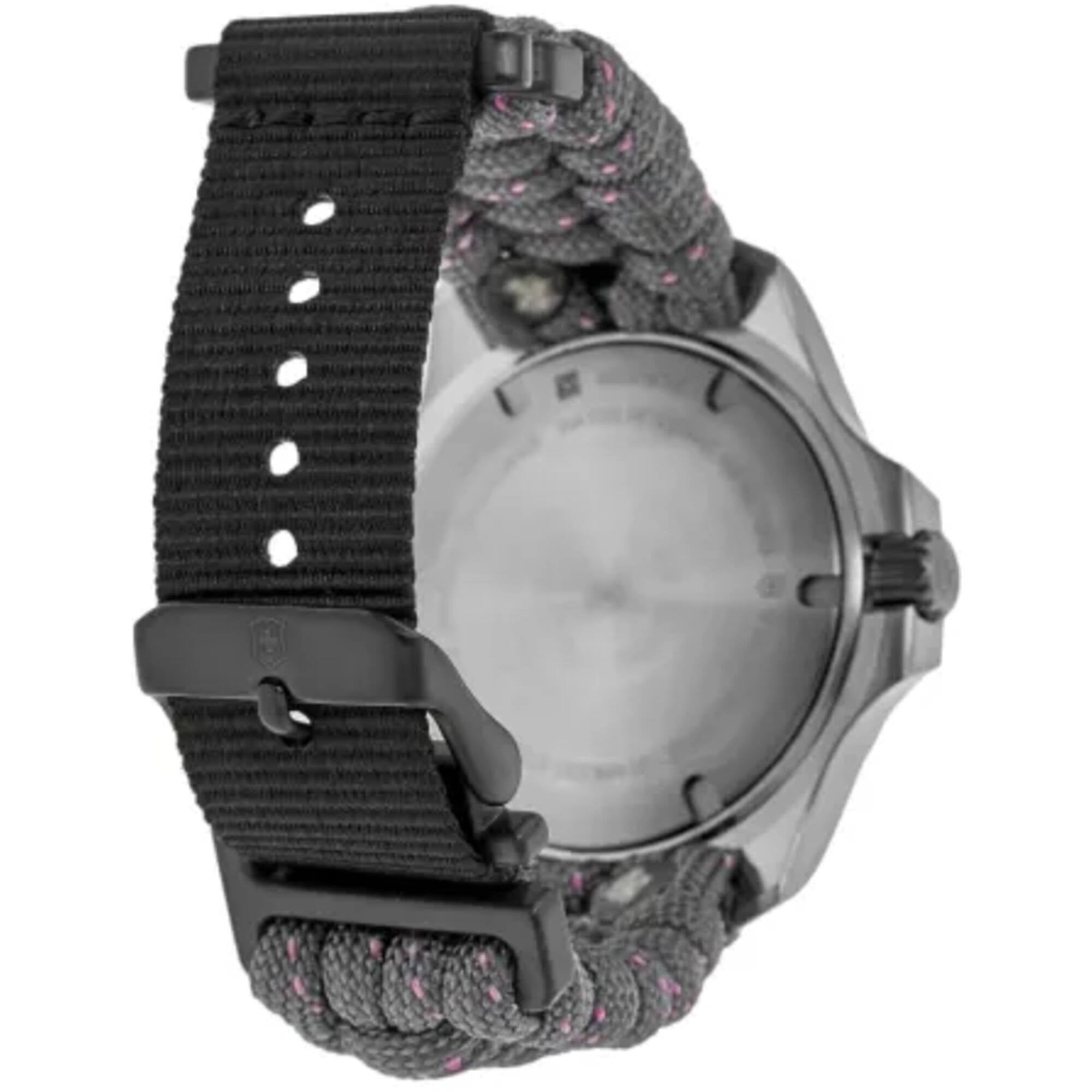 Victorinox Women Watch - I.N.O.X. V Quartz Silver Case Grey Dial Nylon Strap | 241920