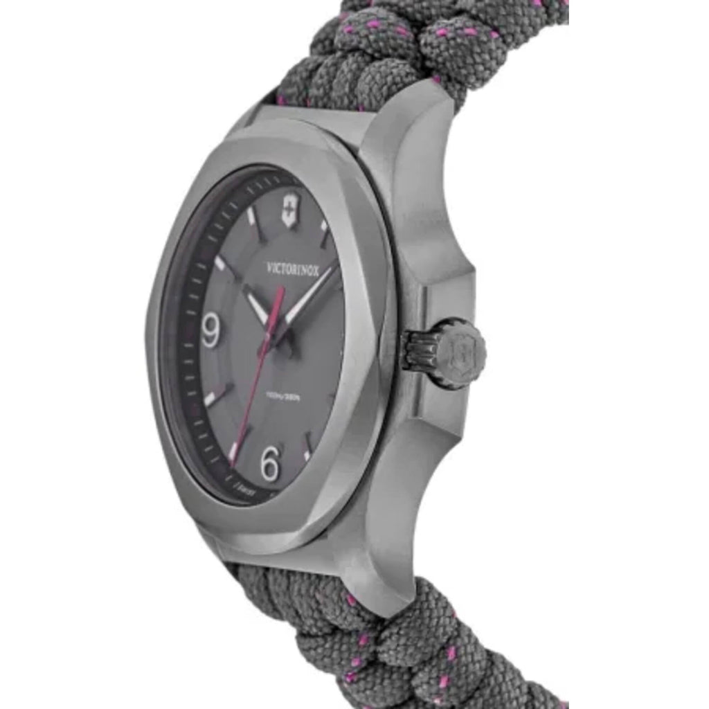 Victorinox Women Watch - I.N.O.X. V Quartz Silver Case Grey Dial Nylon Strap | 241920