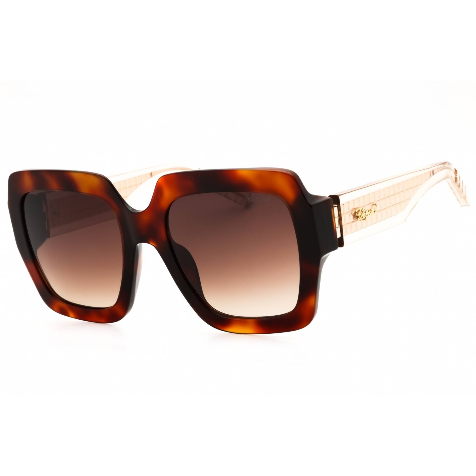 Chopard Women's Sunglasses - Shiny Havana Acetate Full Rim Oversized | SCH363M 0909