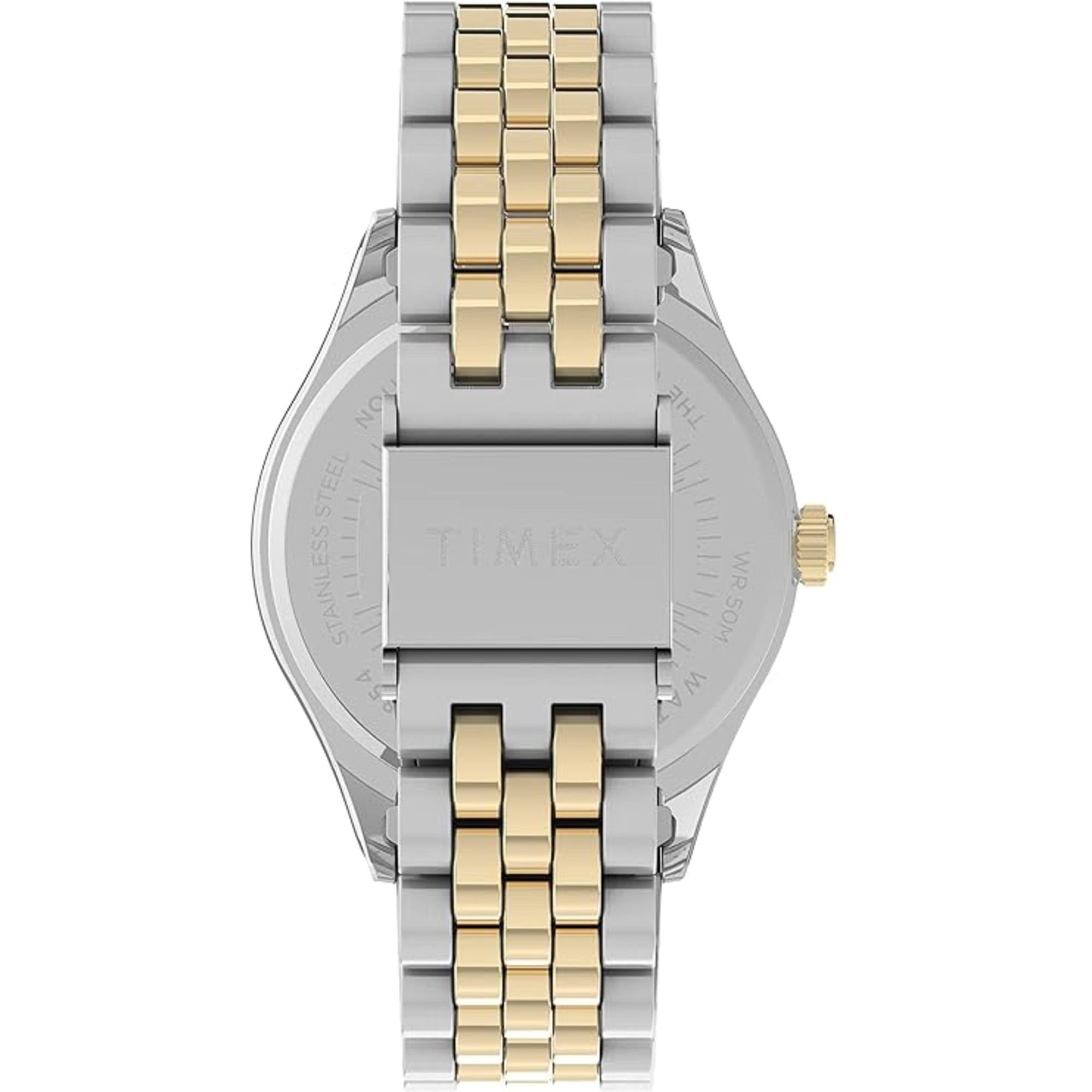 Timex Women's Watch - Waterbury Legacy Blue Dial Two Tone Steel Bracelet | TW2V45800VQ