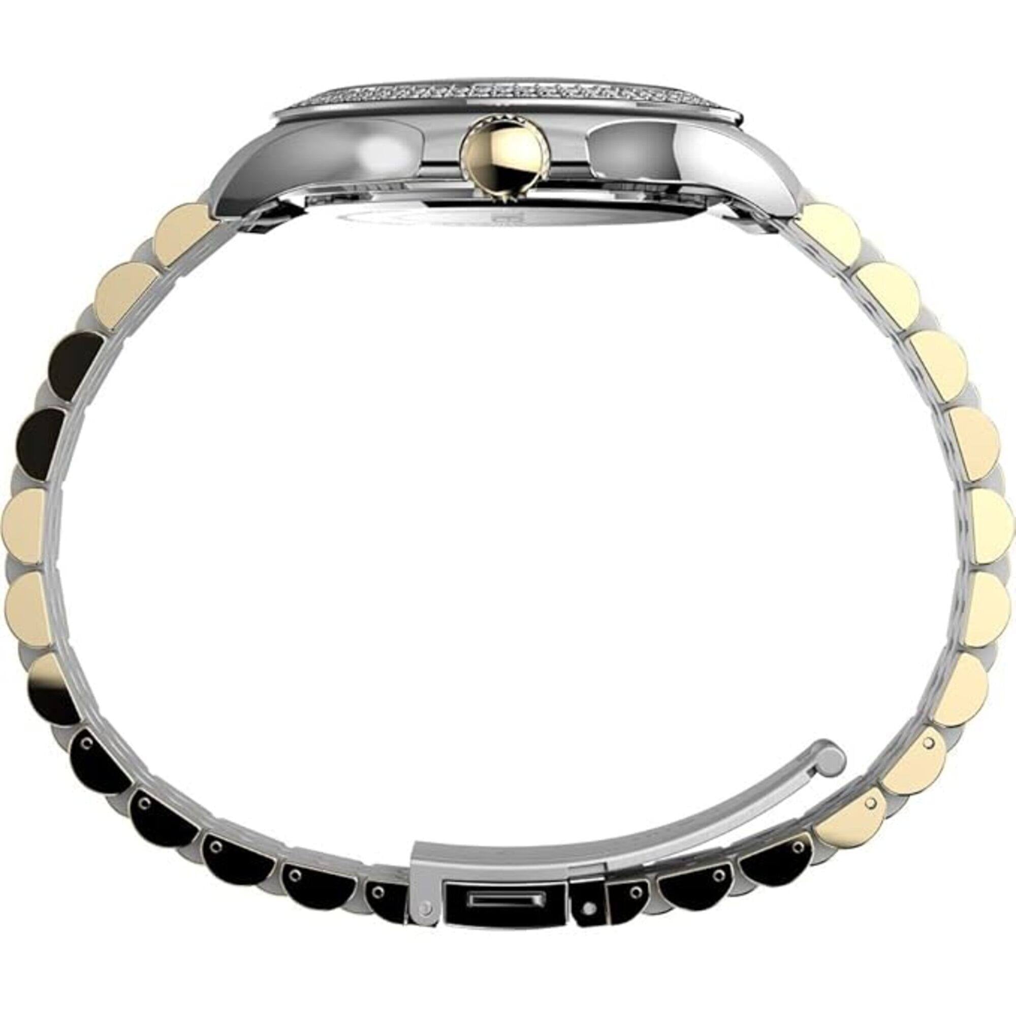 Timex Women's Watch - Silver Dial Two Tone Stainless Steel Bracelet | TW2V79500VQ