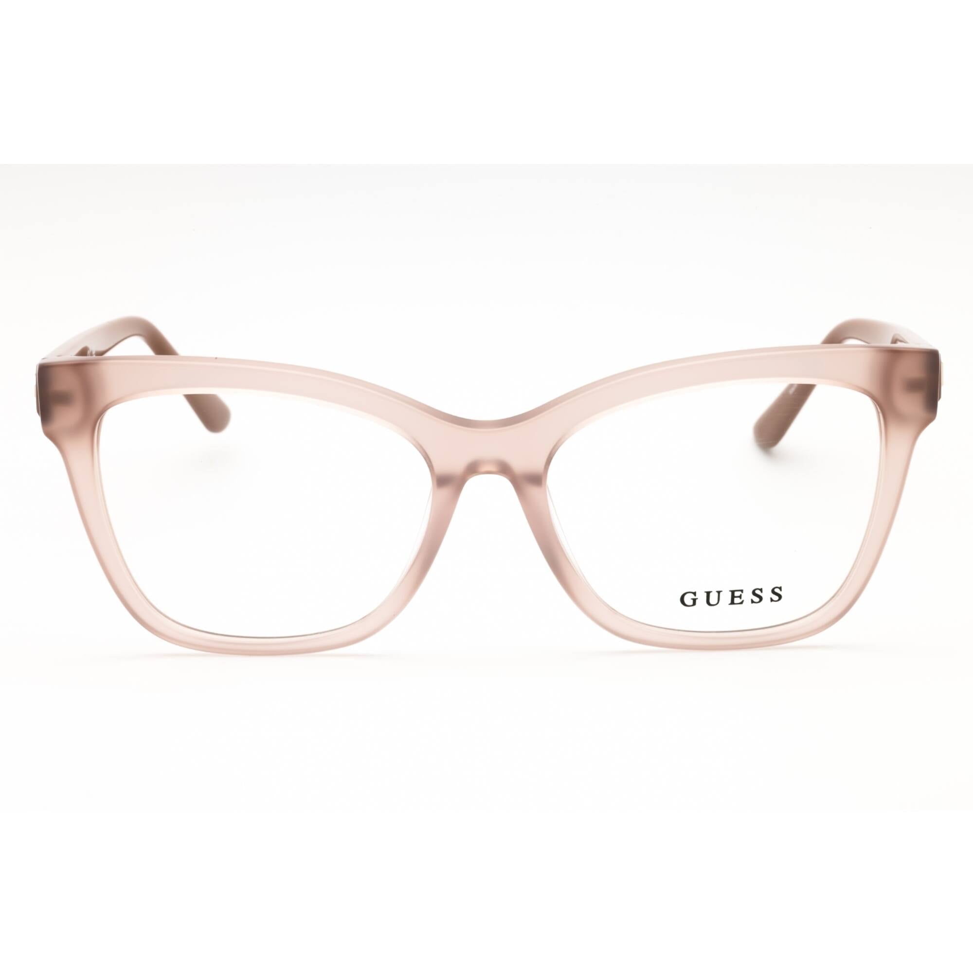 Guess Women's Eyeglasses - Beige/Other Plastic Cat Eye Full Rim Frame | GU50262 059