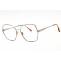 Tom Ford Women's Eyeglasses - Shiny Light Ruthenium Metal Oversized | FT5876-B 014