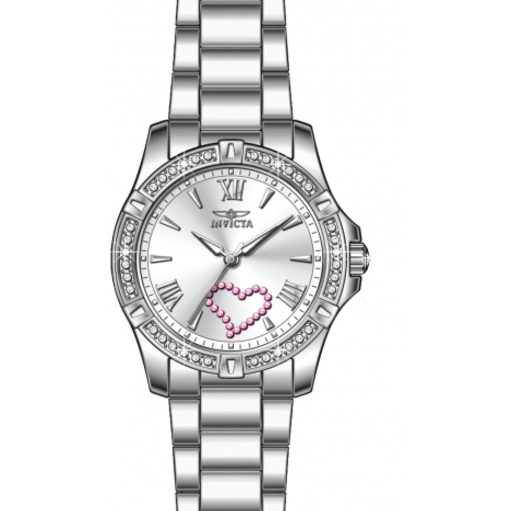 Invicta Women's Watch - Angel Quartz Silver Dial Stainless Steel Bracelet | 49842
