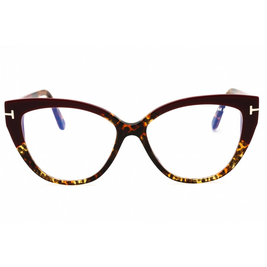 Tom Ford Women's Eyeglasses - Havana/Other Acetate Cat Eye Full Rim | FT5673-B 056