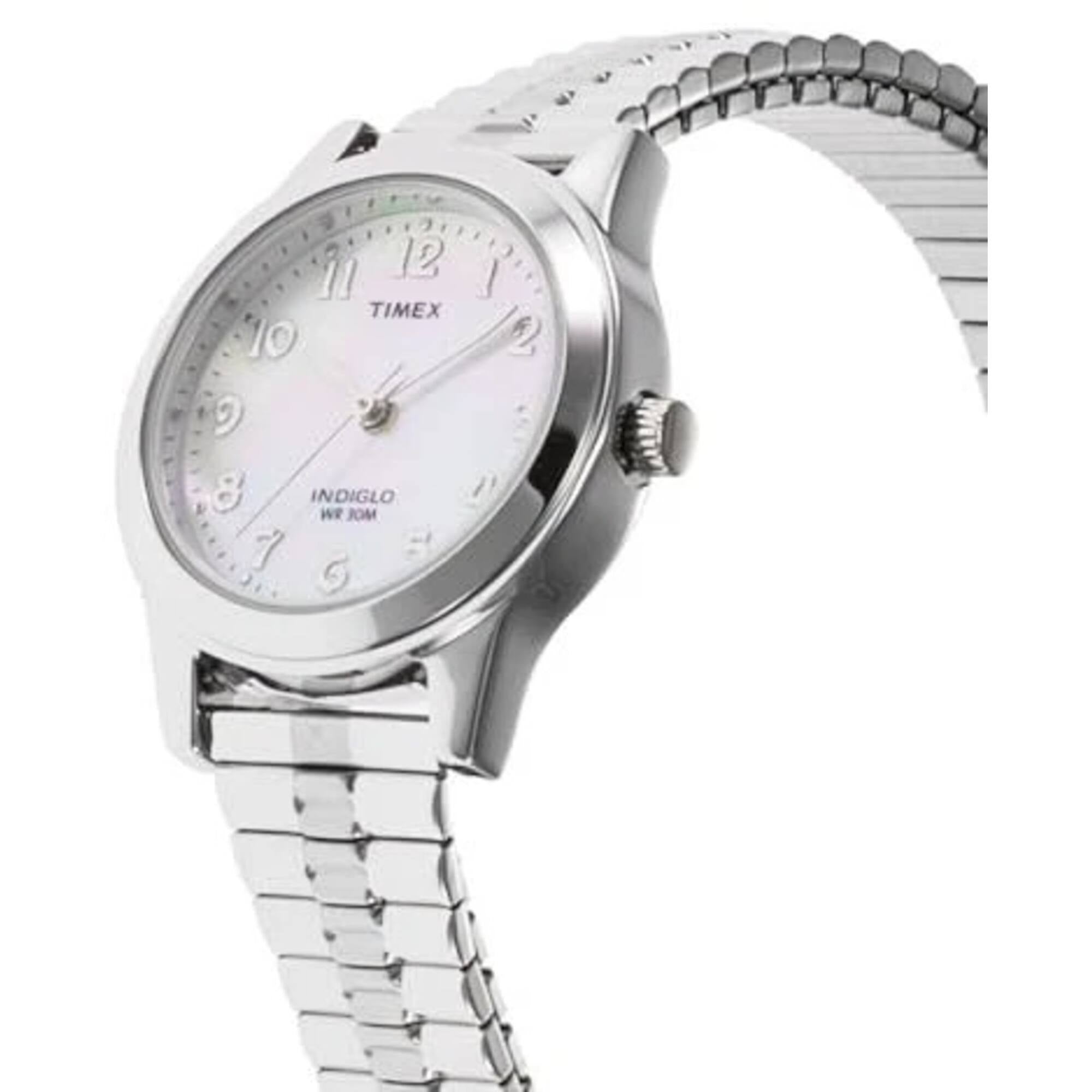 Timex Women's Watch - Essex Avenue White Mother of Pearl Dial Bracelet | TWG063500