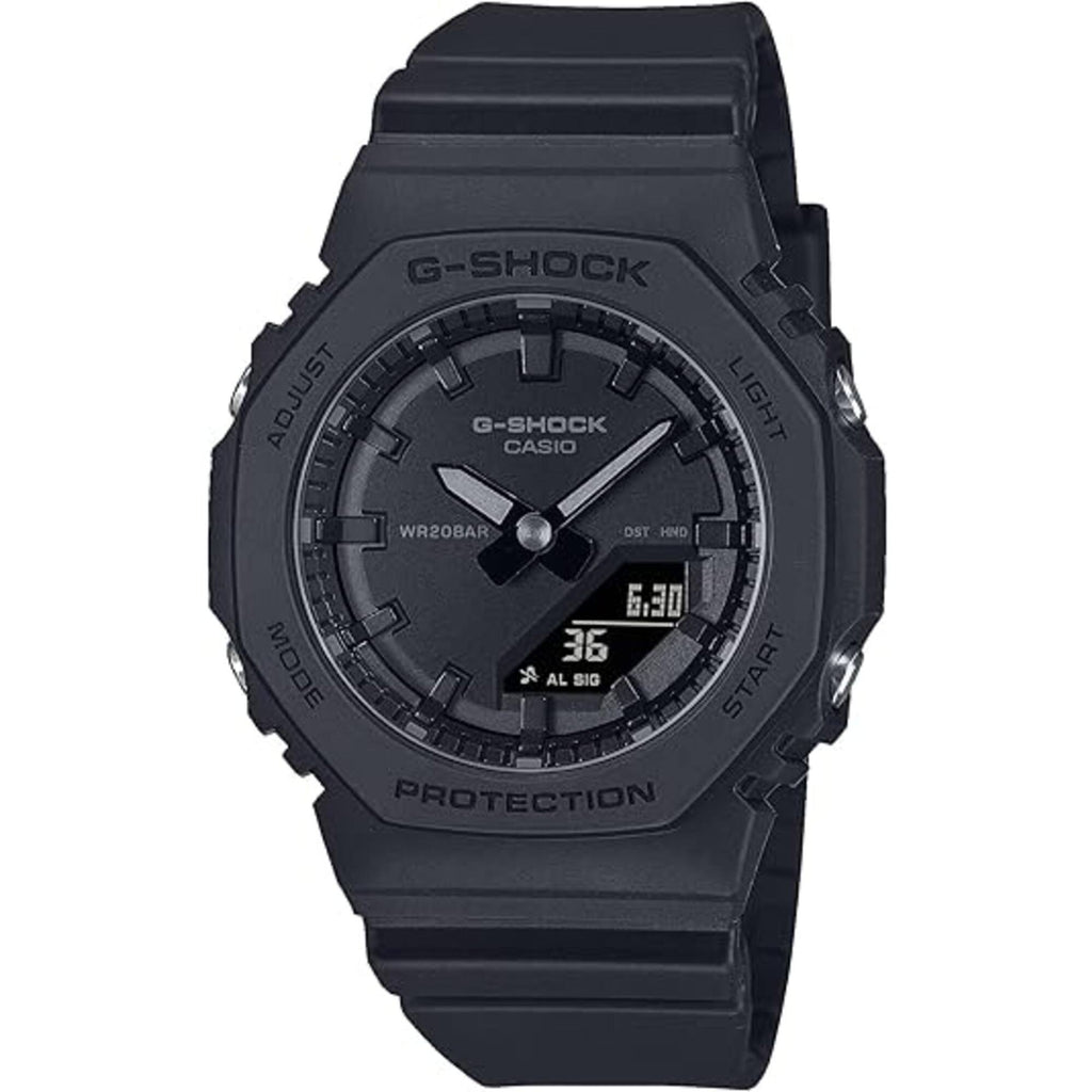 Casio Women's Dive Watch - G-Shock Quartz Ana-Digi Black Resin Strap | GMAP2100BB-1A