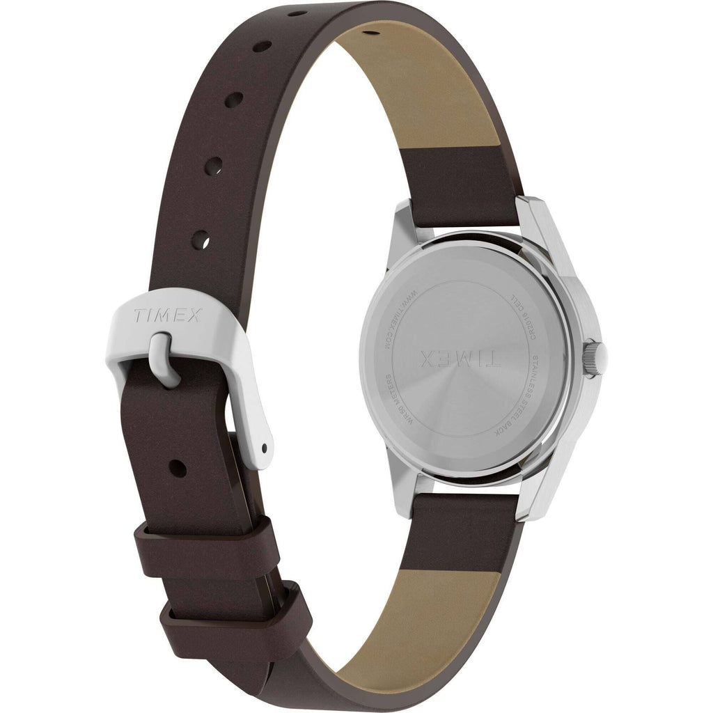 Timex Women's Watch - Expedition Quartz Cream Dial Brown Leather Strap | TW4B25600