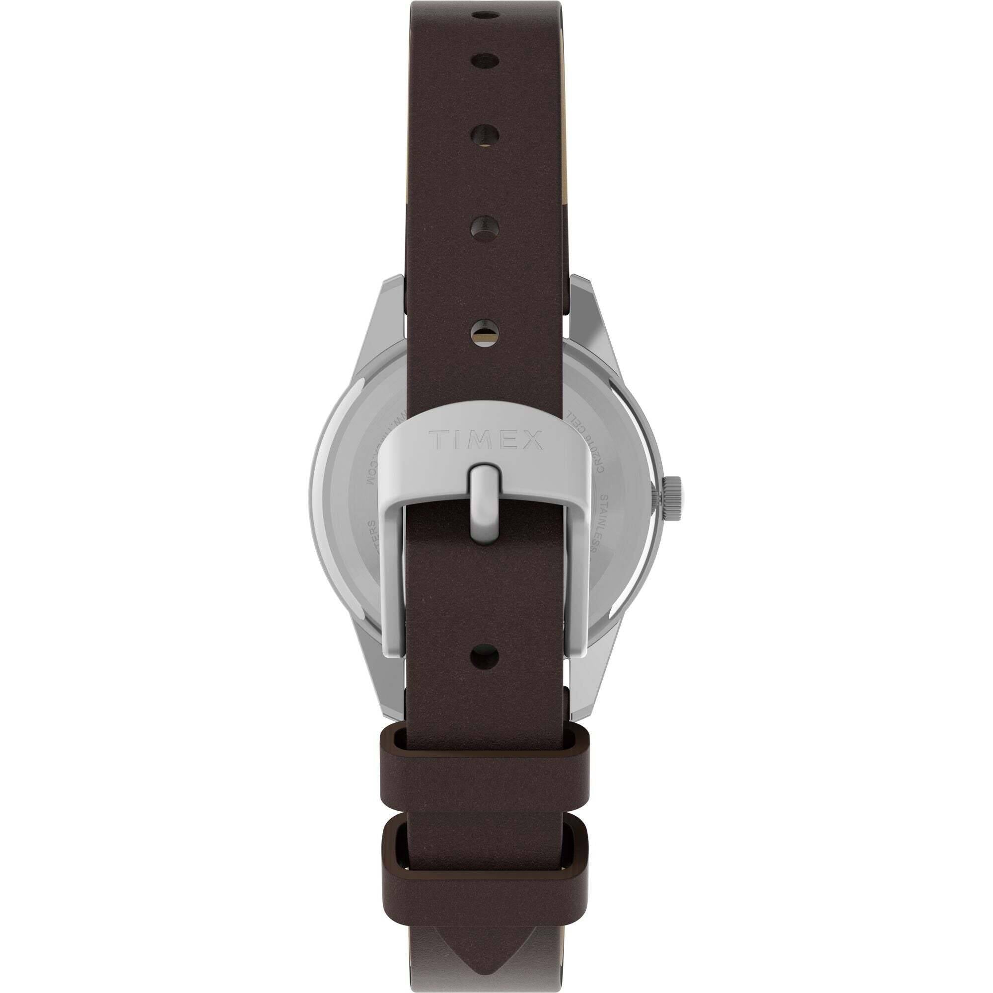 Timex Women's Watch - Expedition Quartz Cream Dial Brown Leather Strap | TW4B25600