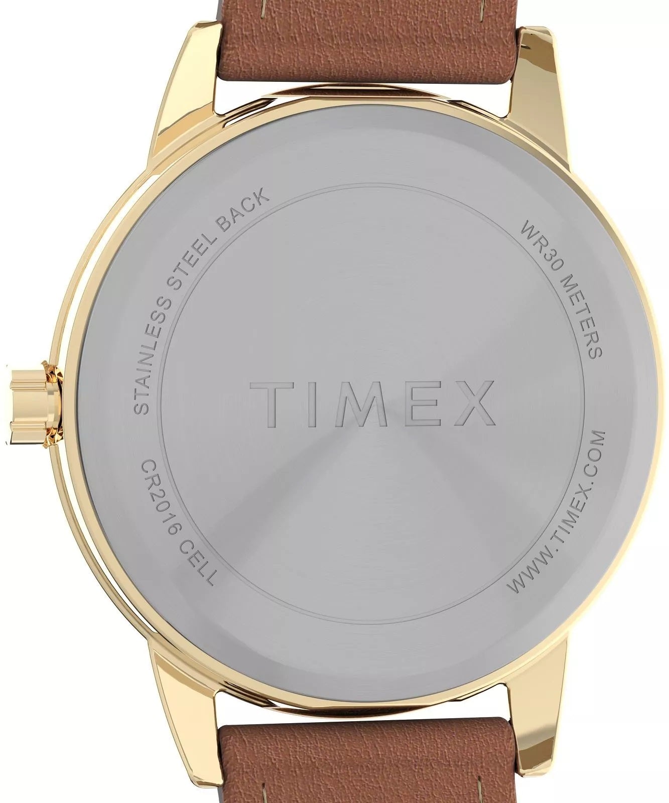 Timex Women's Watch - Easy Reader Quartz Beige Dial Brown Leather Strap | TW2V69200
