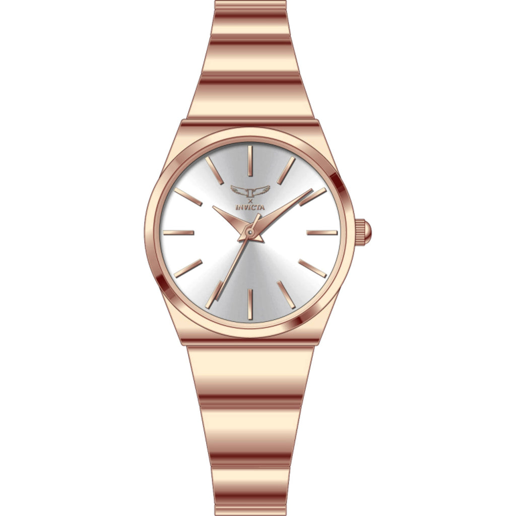 Invicta Women's Watch - Celestial Quartz White Dial Rose Gold Alloy Bracelet | 69049