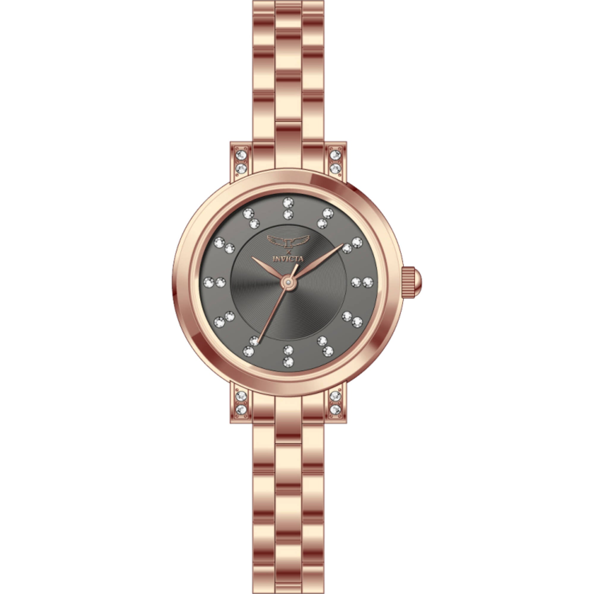 Invicta Women's Watch - Angel I by Invicta Charcoal Dial Rose Gold Bracelet | 69071