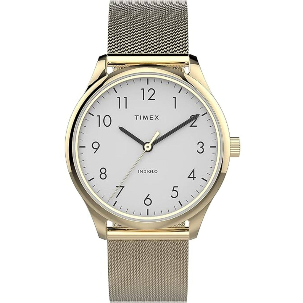 Timex Women's Watch - Easy Reader Quartz Yellow Gold Mesh Bracelet | TW2V268009J