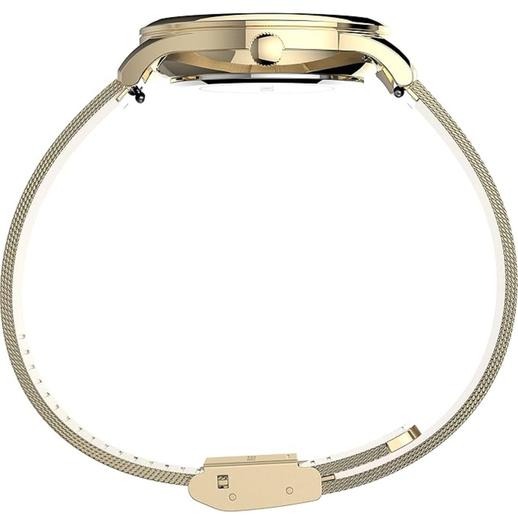 Timex Women's Watch - Easy Reader Quartz Yellow Gold Mesh Bracelet | TW2V268009J
