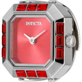 Invicta Women's Mini Ring Watch - Angel Red Dial Stainless Steel Bracelet | 49582