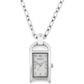 Invicta Women's Necklace Watch - Mini Angel Silver Tone Rectangular Case | 49934