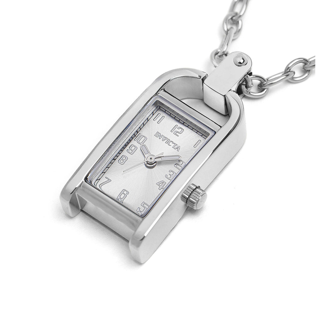 Invicta Women's Necklace Watch - Mini Angel Silver Tone Rectangular Case | 49934