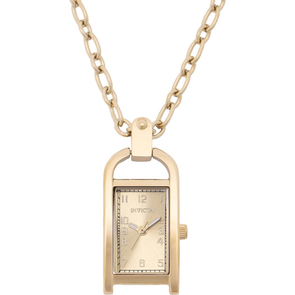 Invicta Women's Necklace Watch - Mini Angel Yellow Gold Stainless Steel | 49935