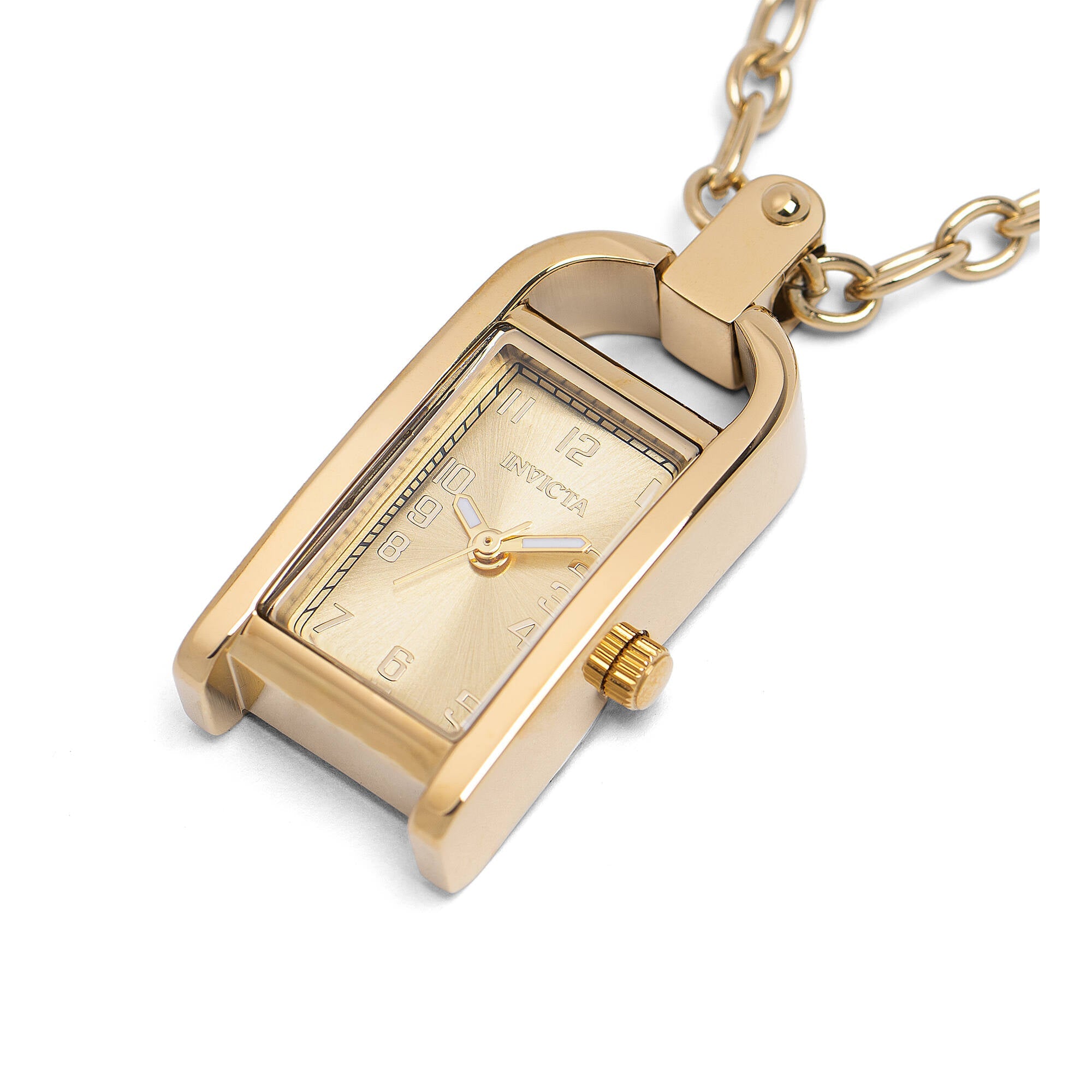Invicta Women's Necklace Watch - Mini Angel Yellow Gold Stainless Steel | 49935