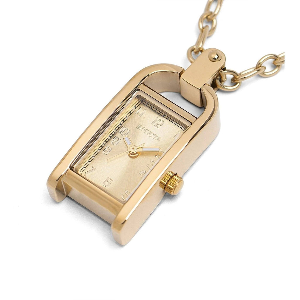 Invicta Women's Necklace Watch - Mini Angel Yellow Gold Stainless Steel | 49935