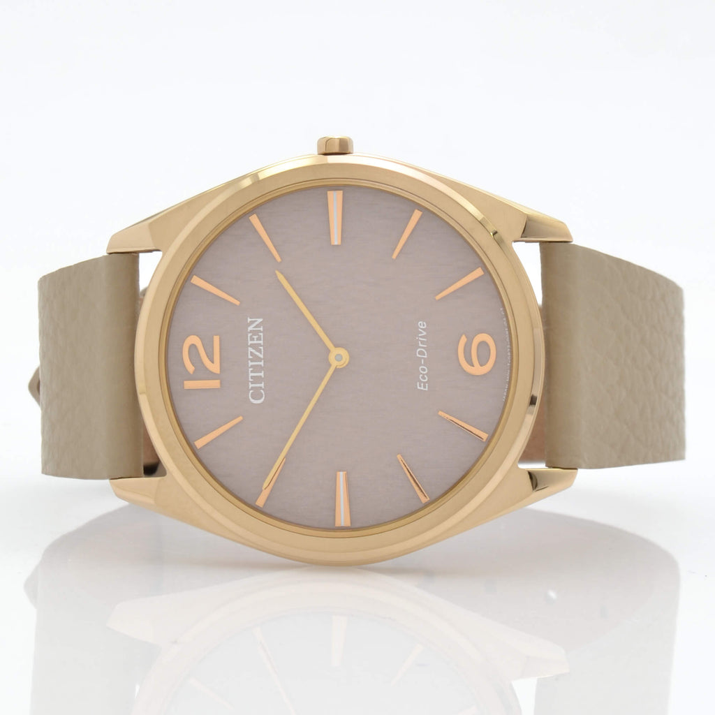 Citizen Women's Watch - Suratto Eco-Drive Pink Dial Leather Strap | AR3123-00X