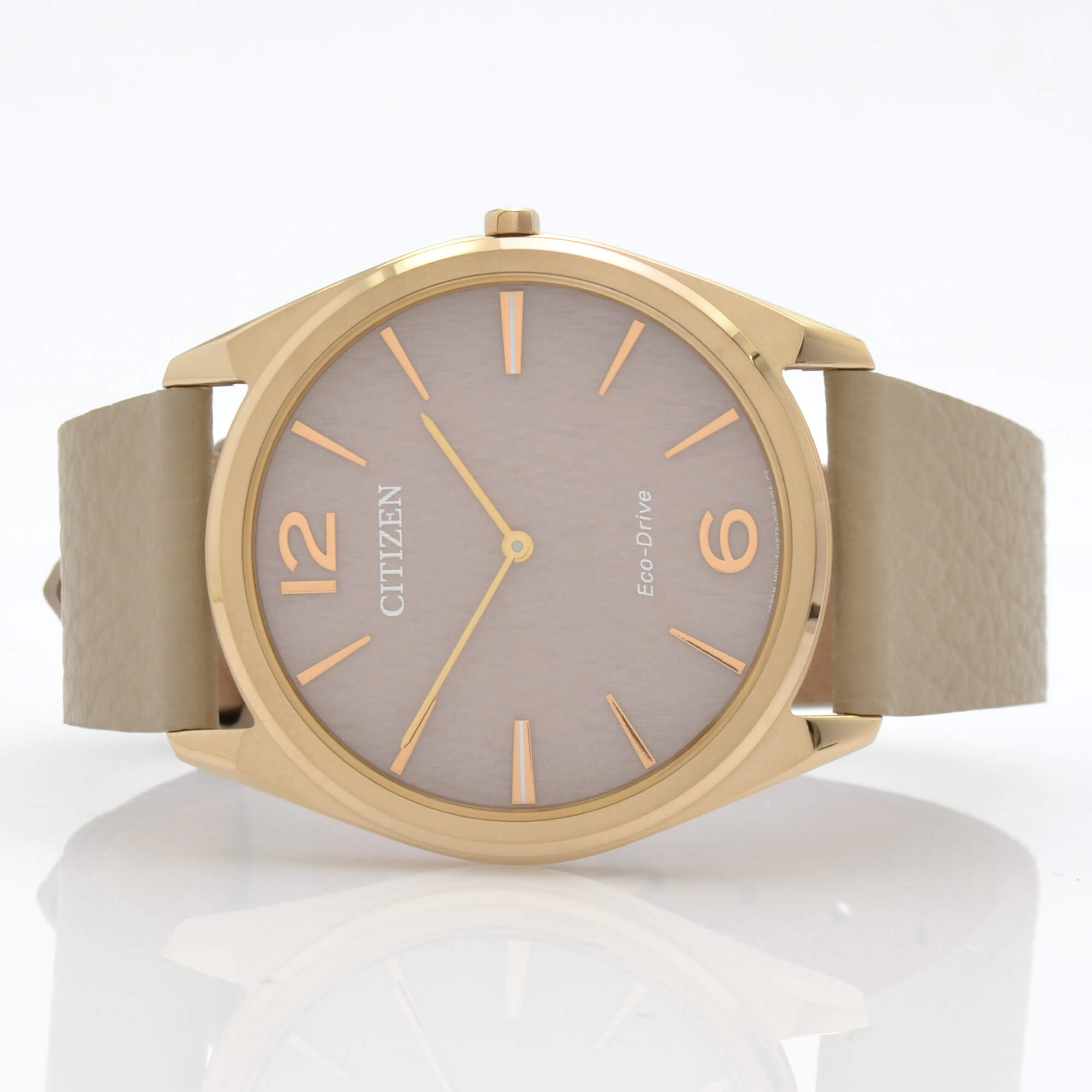 Citizen Women's Watch - Suratto Eco-Drive Pink Dial Leather Strap | AR3123-00X
