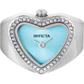 Invicta Women's Ring Watch - Angel Mini Light Blue Dial Crystal Steel | 49573