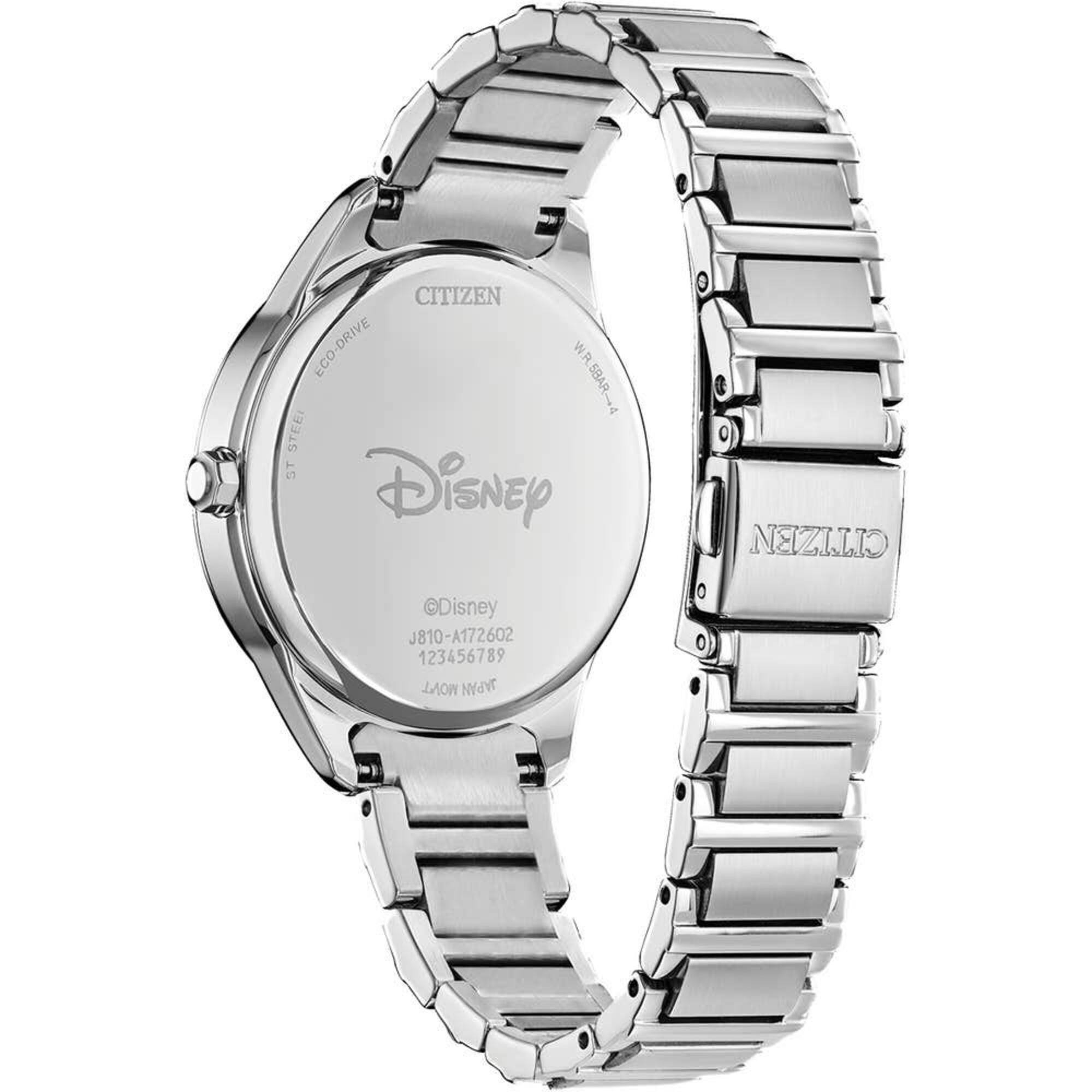 Citizen Women's Watch - Disney Disco Minnie Eco-Drive Silver Bracelet | FE6106-52W
