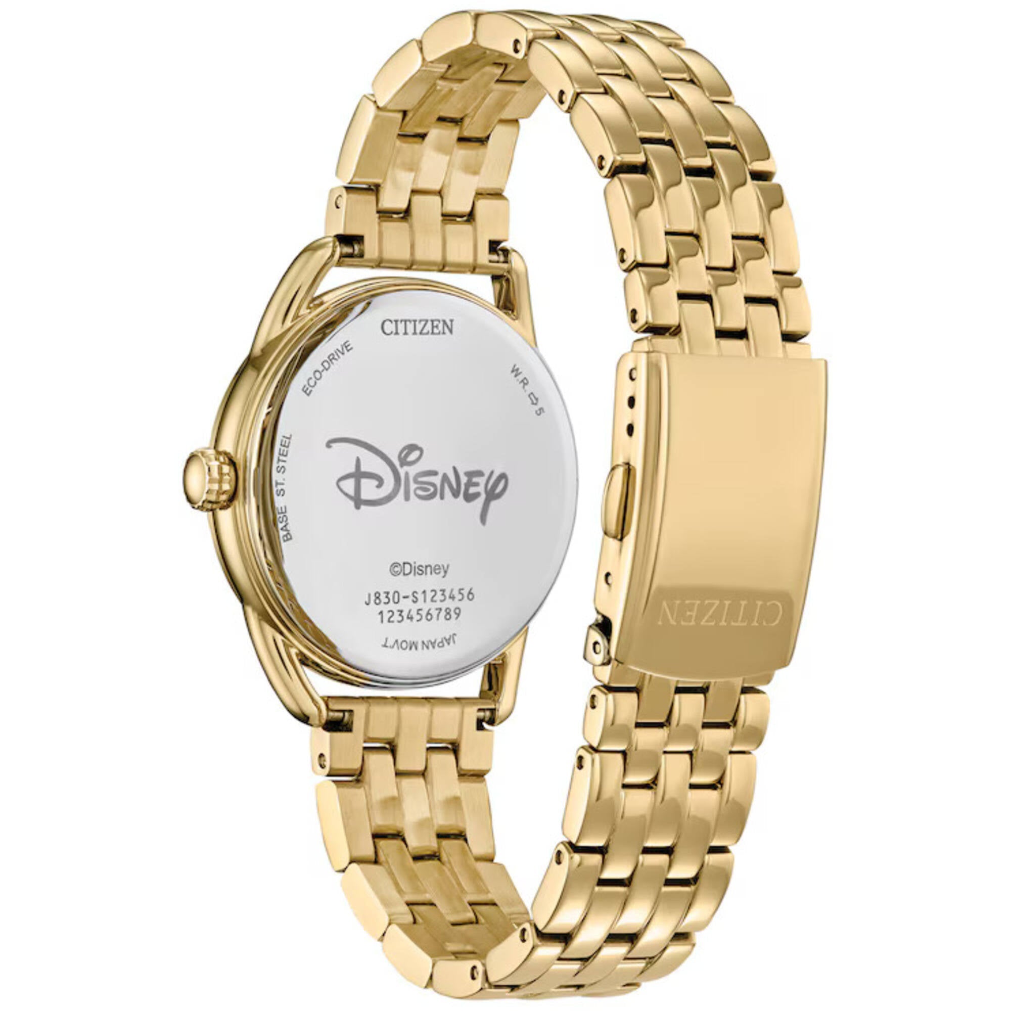 Citizen Women's Watch - Disney Mickey Mouse Eco-Drive Yellow Gold Steel | FE7093-57W