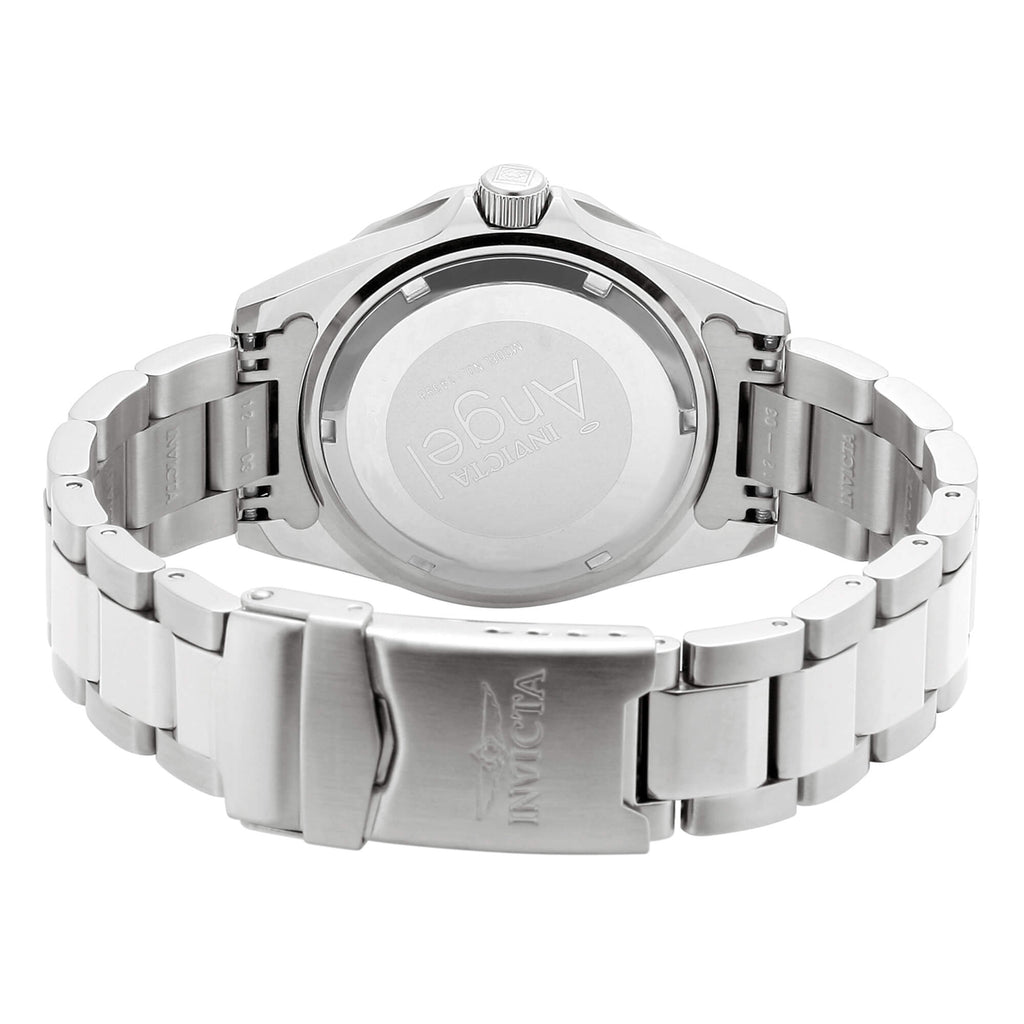 Invicta Women's Stainless Steel Watch - Angel Silver Tone Dial Crystal Dive | 14396