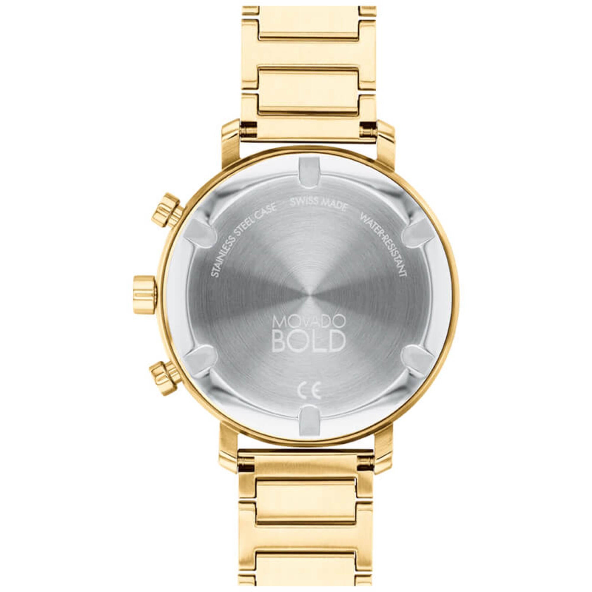 Movado Women's Watch - Bold Chrono Champagne Mother of Pearl Dial Bracelet | 3600788