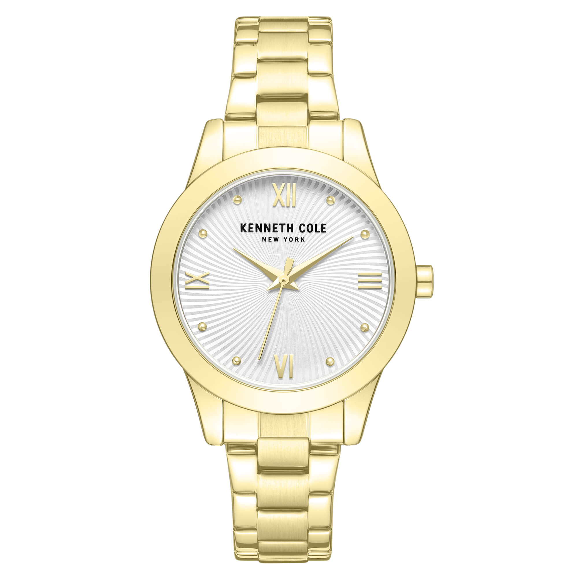 Kenneth Cole Women's Watch - Silver Dial Yellow Gold Bracelet | KCWLG7006203