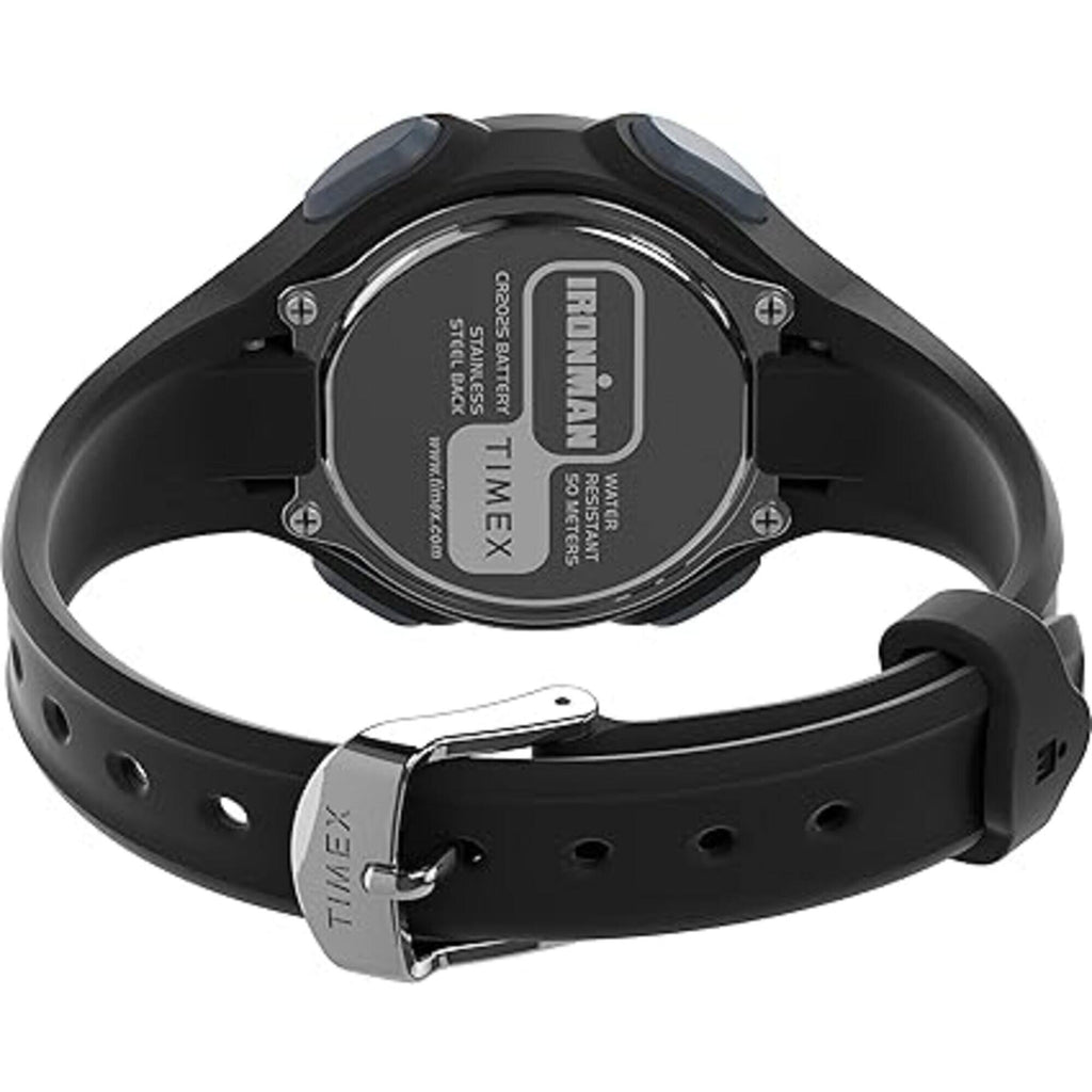 Timex Women's Watch - Ironman Triathlon E30 Grey Digi Dial Black Strap | TW2W173009J