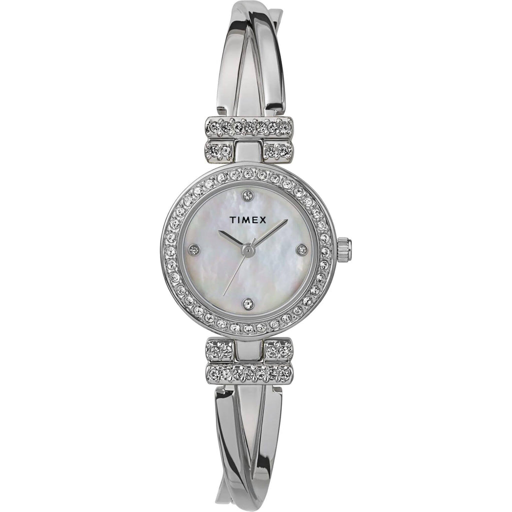 Timex Women's Watch - Quartz Mother of Pearl Dial Silver Steel Bracelet | TW2W62200JI
