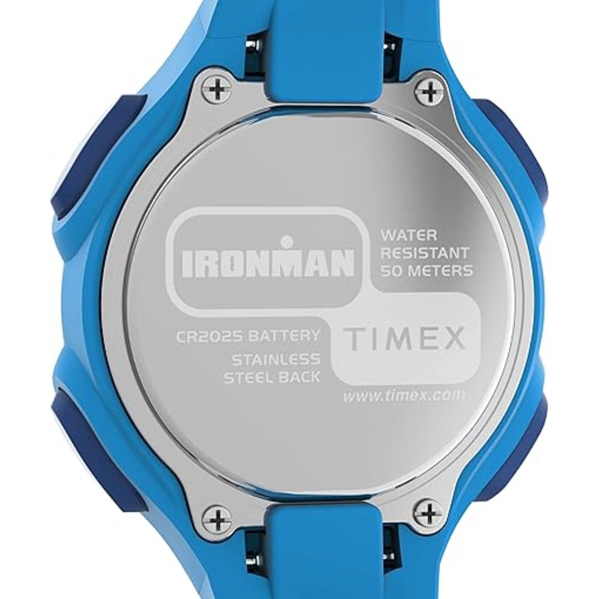 Timex Women's Watch - Ironman 30-Lap Digital Dial Blue Resin Strap | TW5M603009J
