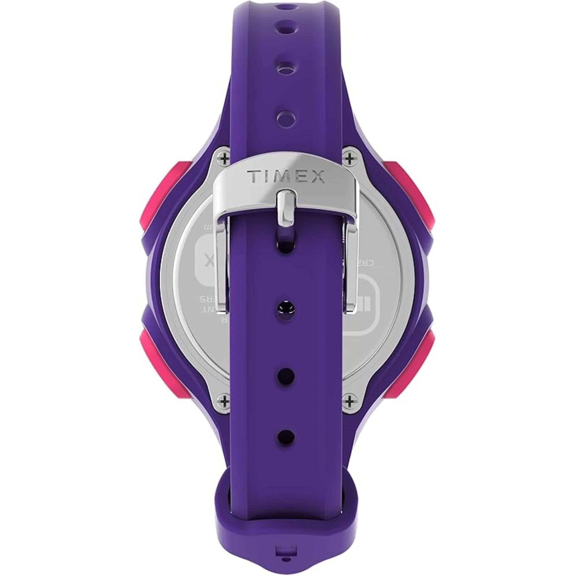 Timex Women's Watch - Ironman 30-Lap Digital Dial Purple Resin Strap | TW5M605009J