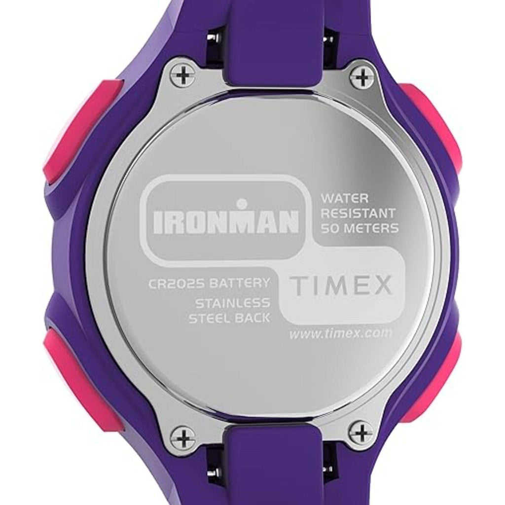 Timex Women's Watch - Ironman 30-Lap Digital Dial Purple Resin Strap | TW5M605009J