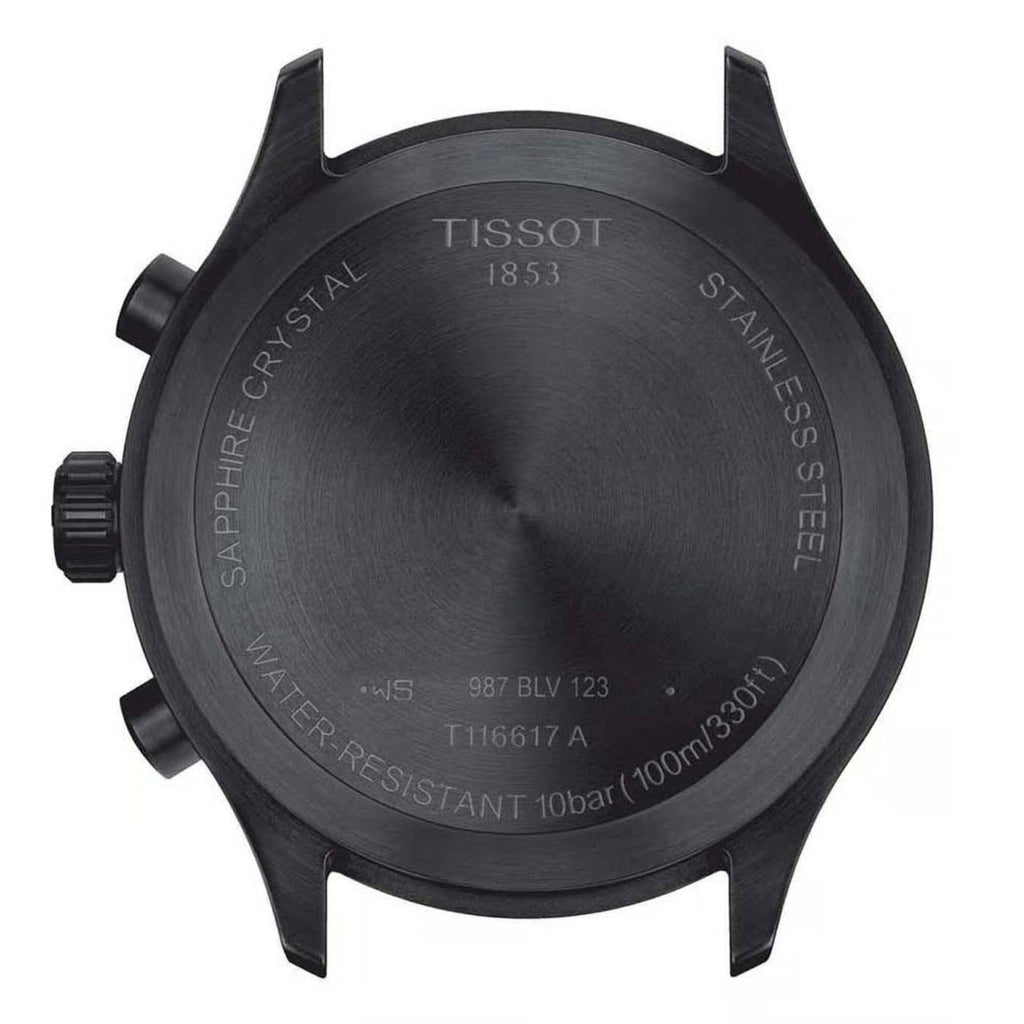 Tissot Men's Watch - T-Sport Quartz Chronograph Black Leather Strap | T1166173605202