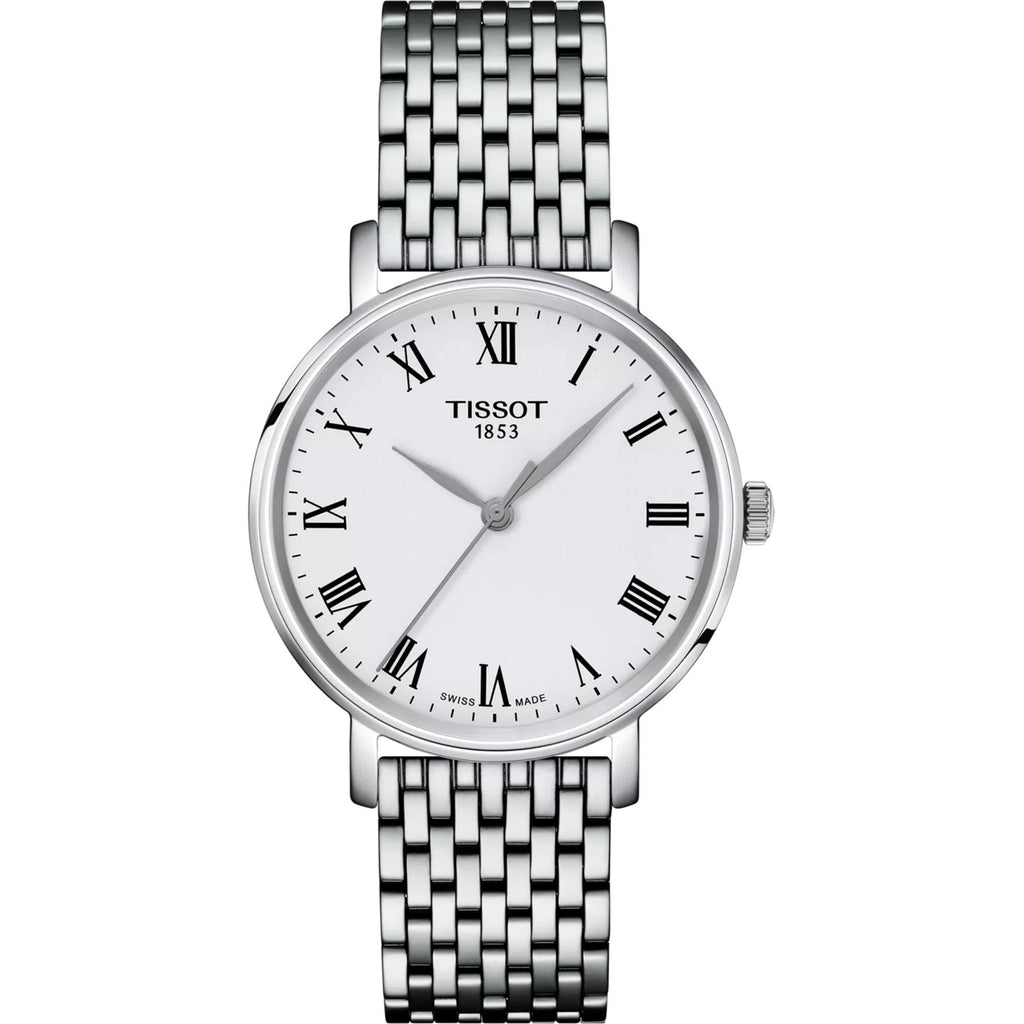 Tissot Women's Watch - Everytime Quartz White Dial Silver Bracelet | T1432101103300