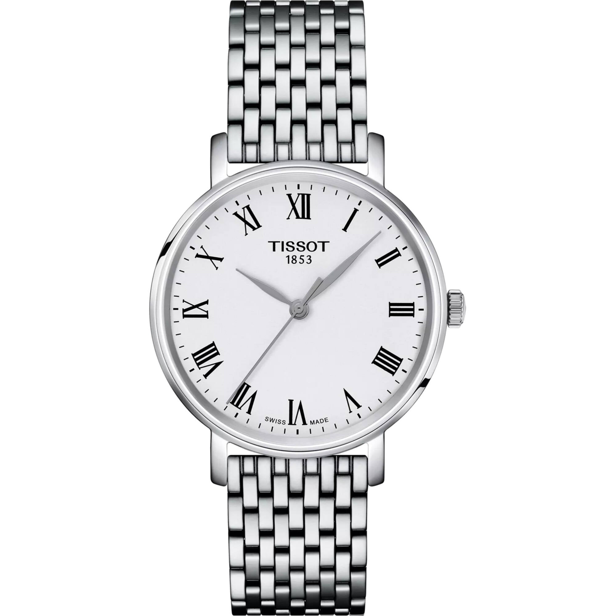 Tissot Women's Watch - Everytime Quartz White Dial Silver Bracelet | T1432101103300