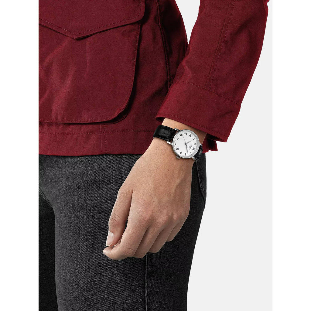 Tissot Women's Watch - Everytime Quartz White Dial Leather Strap | T1432101603300